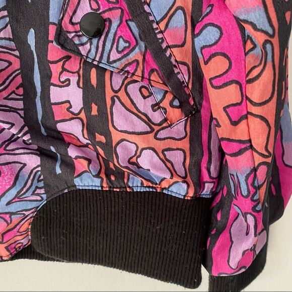 Vintage Y2K Forteza Pink Nylon Jacket Windbreaker size large - Picture 3 of 6